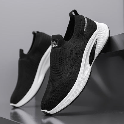 Damen Sneaker Bequem Atmungsaktiv Strick Obermaterial