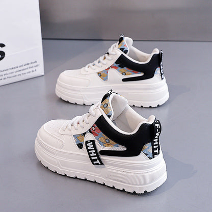 Damen Sneaker Chunky modisch auffällig Grafikdesign