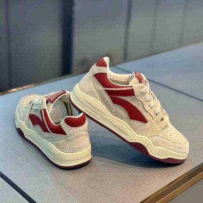 Damen Sneaker Sportlich Wildleder Sohle Dämpfend