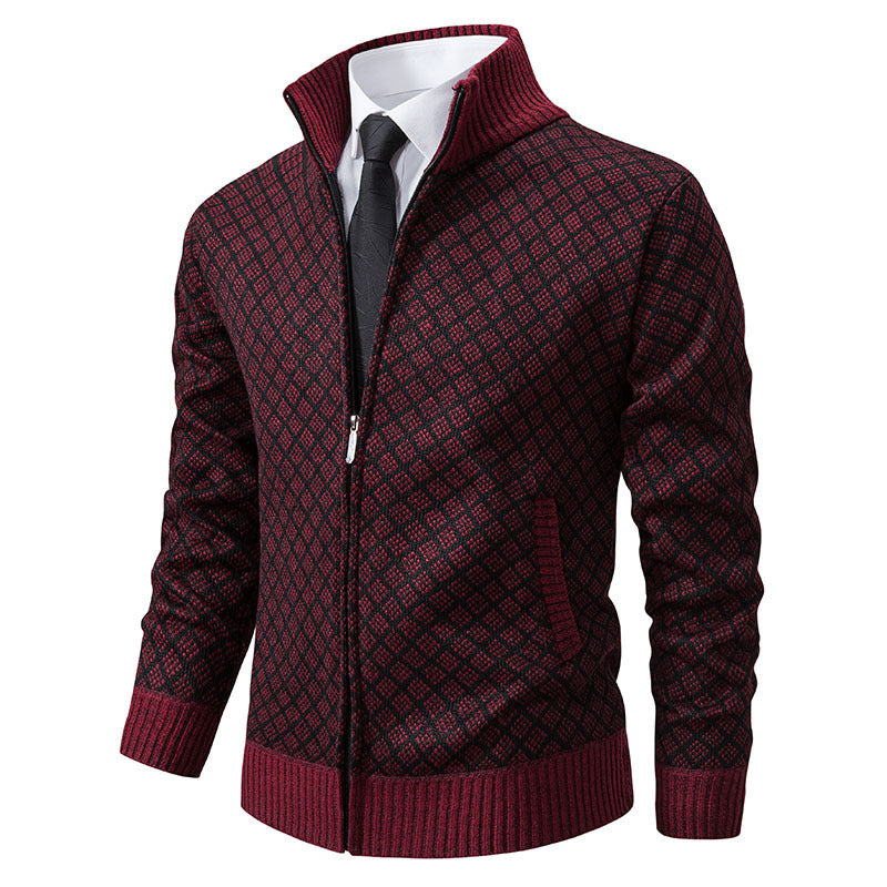 Herren Strickjacke Modern mit Reißverschluss Qualität