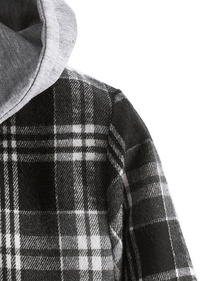 Herren Übergangsjacke mit abnehmbarer Kapuze Modern Sportlich