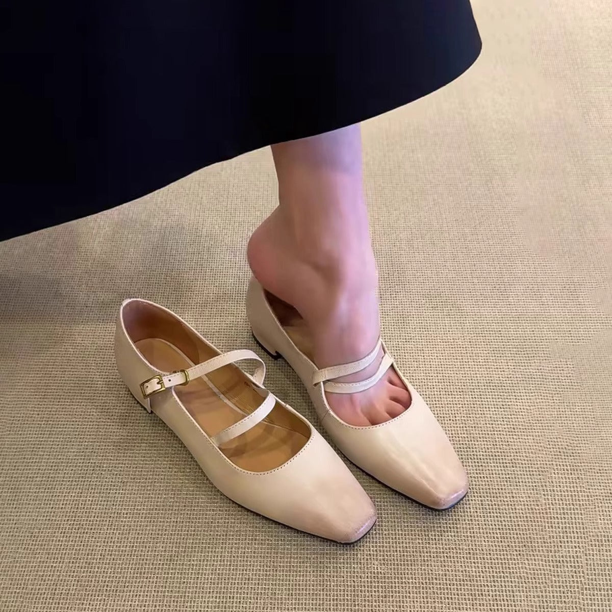 Damen Slingback Schuhe Elegant Schnalle Komfort - BerlinGlamour