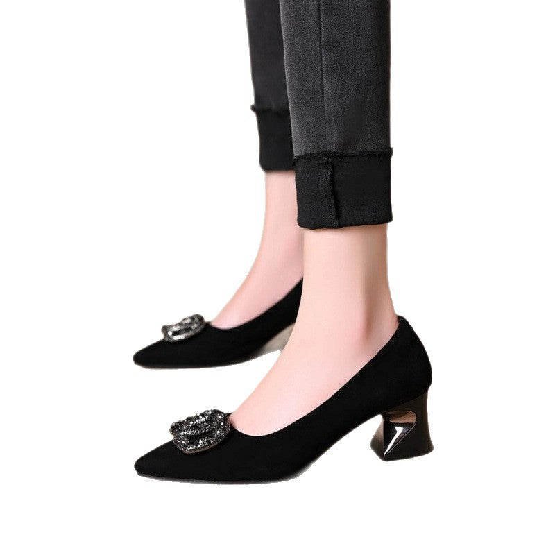 Damen Pumps Elegante Schmuck High Heels Glitzer