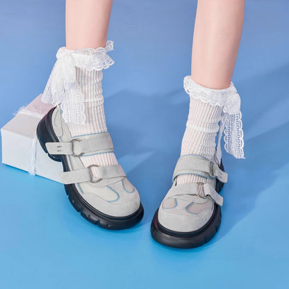Damen Freizeitschuhe Mit Verstellbaren Riemen Bequem