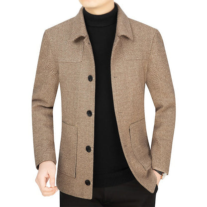 Herren Jacke Modern Slim Fit V-Ausschnitt Schick - BerlinGlamour