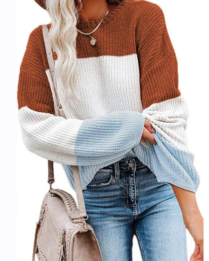 Damen Pullover Lässig Stricken Casual