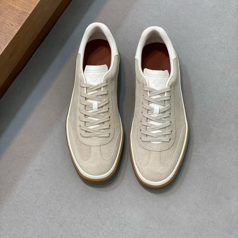 Damen Sneaker Weiches Wildleder Schnürsystem Modern
