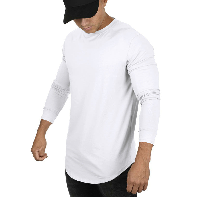 Herren Langarm T-Shirt Modern Elastisch Slim Fit