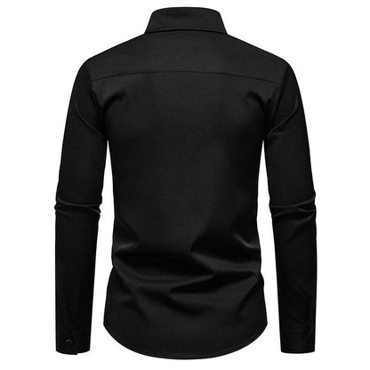 Herren Langarmhemd Modern Blumenmuster Elegantes Design