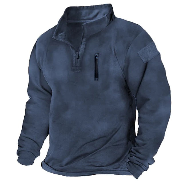 Herren Fleece Pullover Warm Bequem