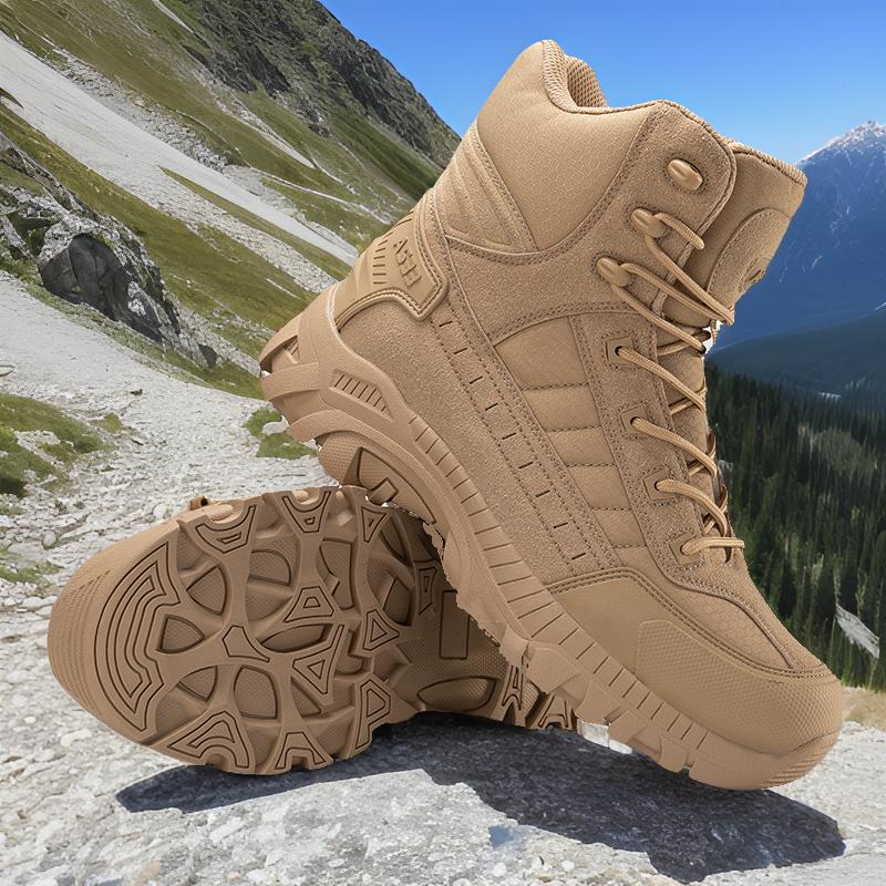 Herren Trekkingstiefel Hoch Wanderschuhe Knöchelschutz Rutschfest - BerlinGlamour