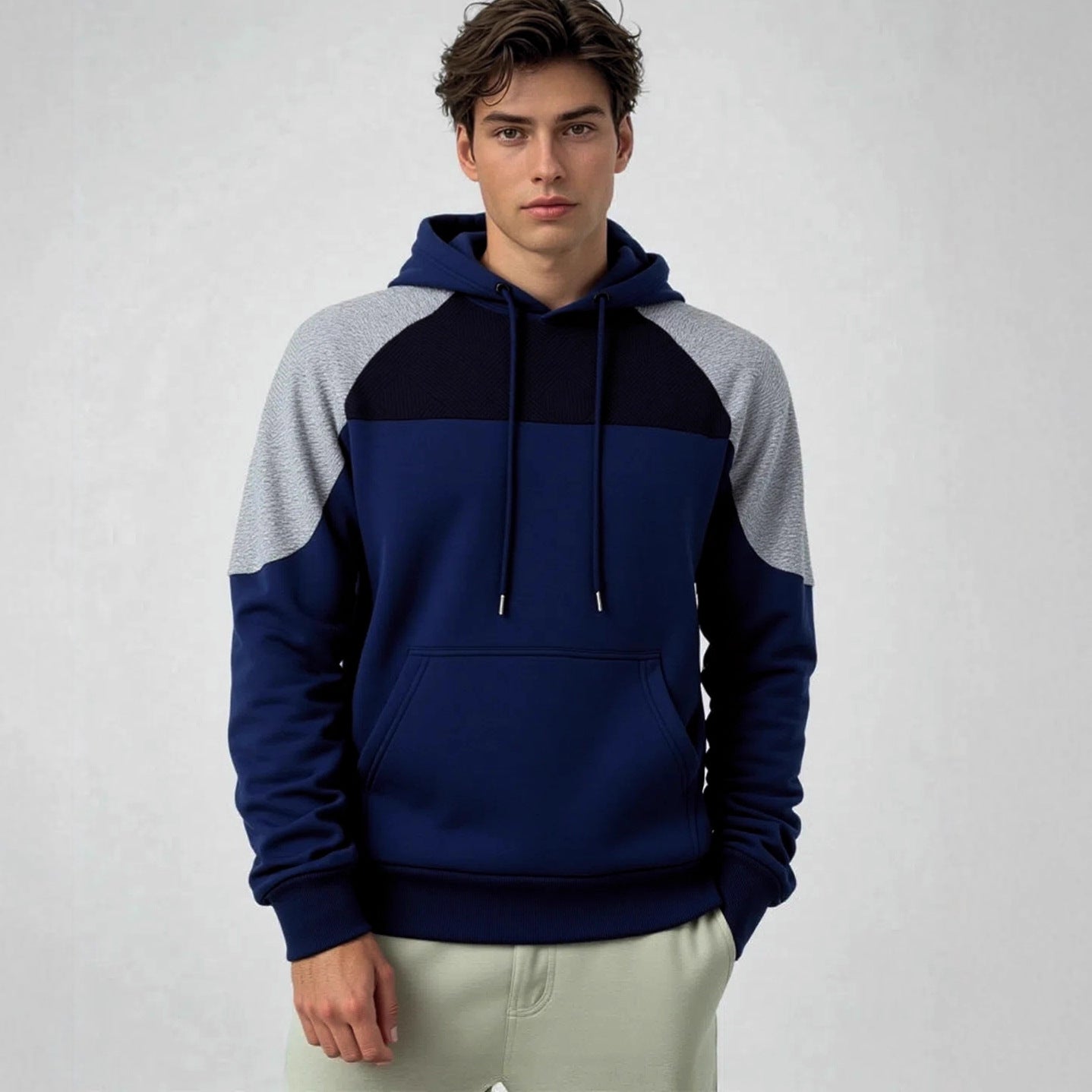 Herren Kapuzenpullover Sportlich Modern mit Kängurutasche