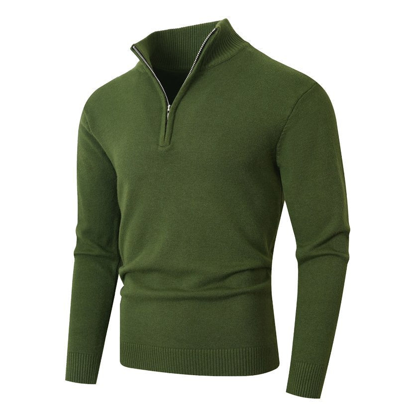 Herren Pullover Stehkragen Modern Reißverschluss Qualität