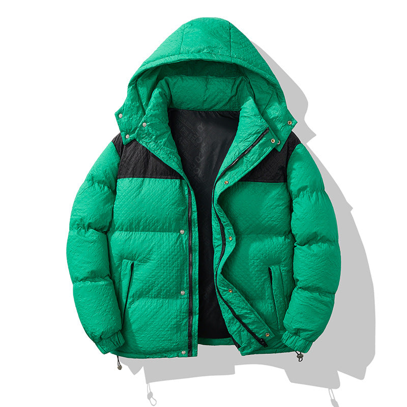 Herren Daunenjacke Modisch Warm mit Kapuze