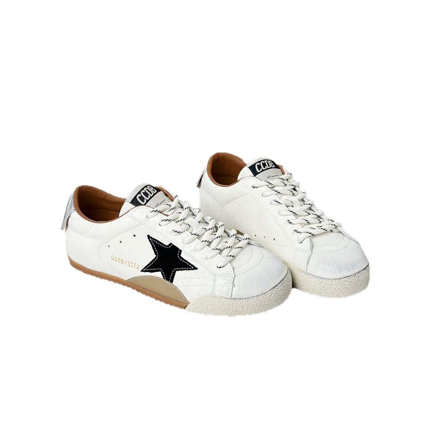 Damen Sneaker Sportlich Stern Detail Dämpfung
