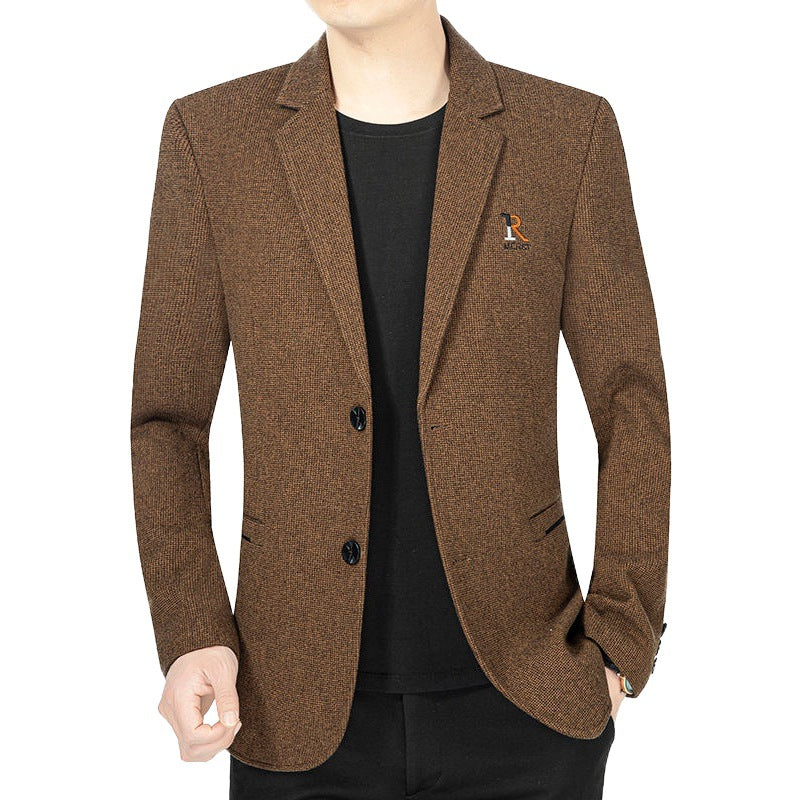 Herren Blazer Jacke Modern Slim Fit mit Struktur