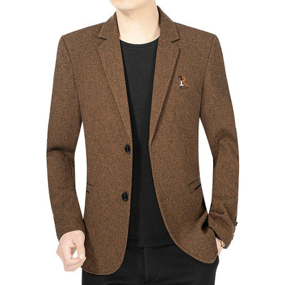 Herren Blazer Jacke Modern Slim Fit mit Struktur