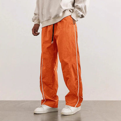 Herren Freizeithose Bequem Mit Kontraststreifen Sportlich