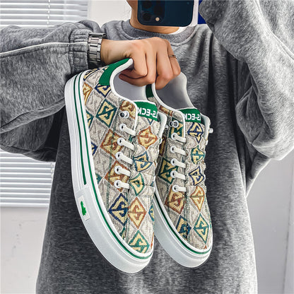 Damen Sneaker Trendy Grafik Design Rutschfest