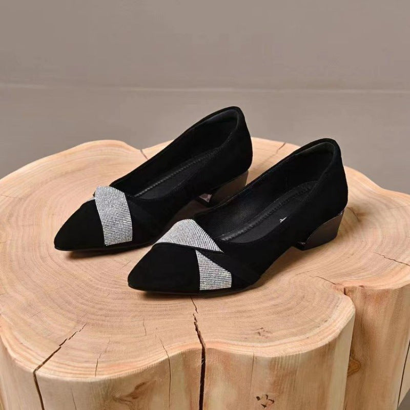 Damen Slingpumps Elegante High Heels mit Nieten