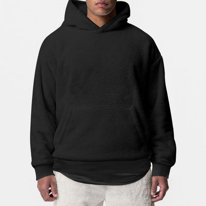Herren Fleece-Hoodie Weich Warm Kuschelig