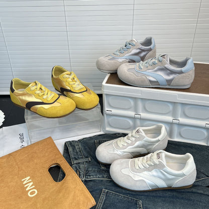 Damen Sneaker Weich Wildleder Glänzend