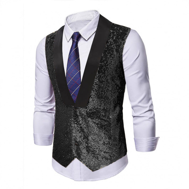 Herren Weste Glitzer Abendmode Berlin Stil