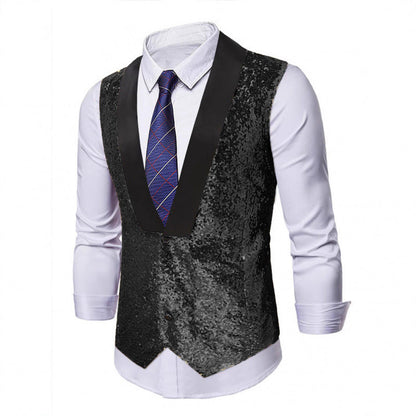 Herren Weste Glitzer Abendmode Berlin Stil