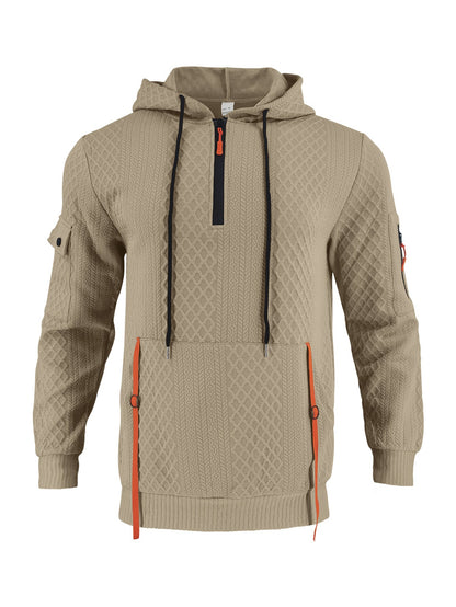 Herren Kapuzenpullover Sportlich Modern Strukturiert