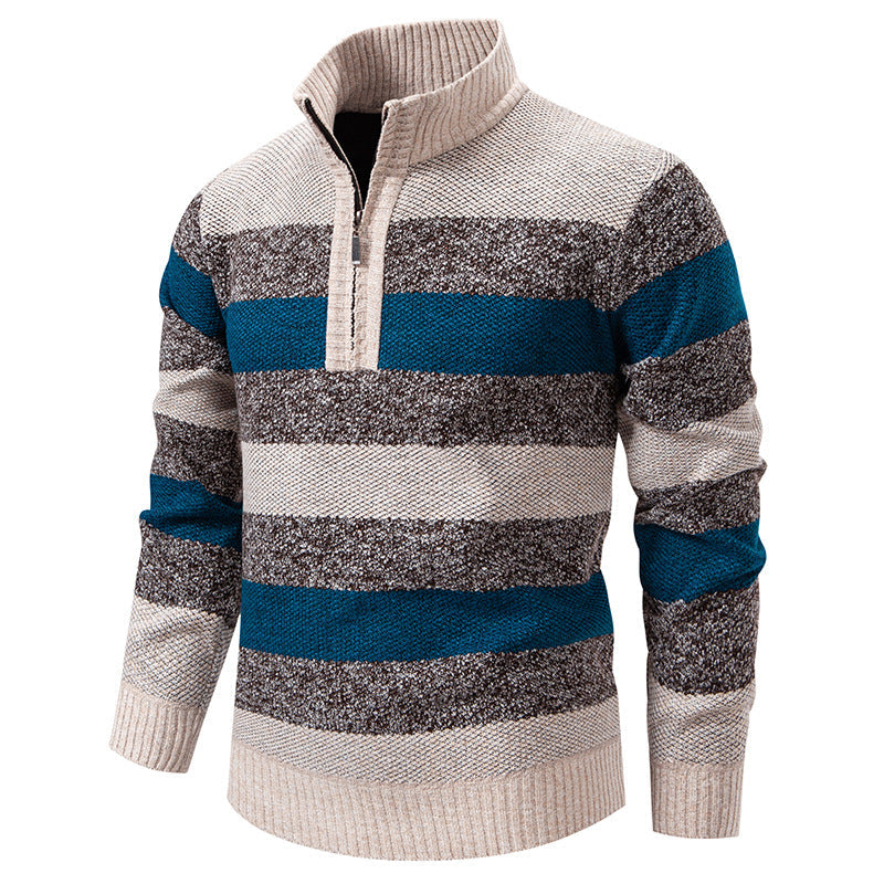 Modischer Herren Pullover Stehkragen Trendig - BerlinGlamour