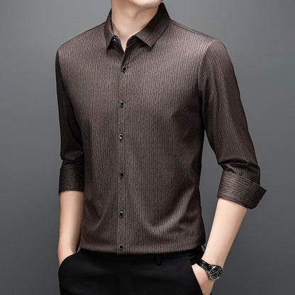 Herren Hemd mit feiner Struktur Moderne Businessstyle