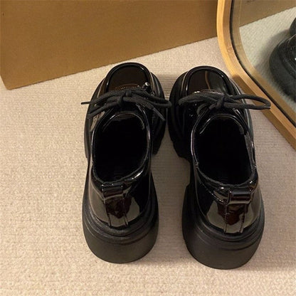 Damen Sneaker Chunky Glänzend Modisch