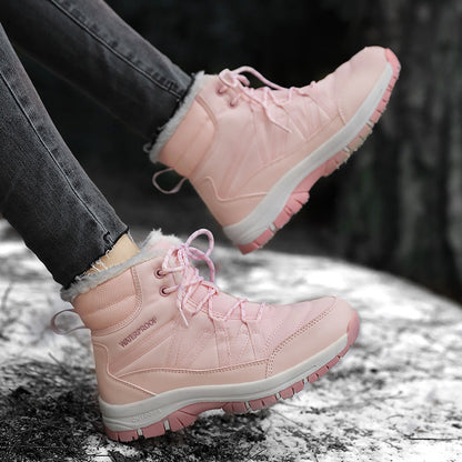 Wasserfeste Damen Winterstiefel Isoliert Rutschfest