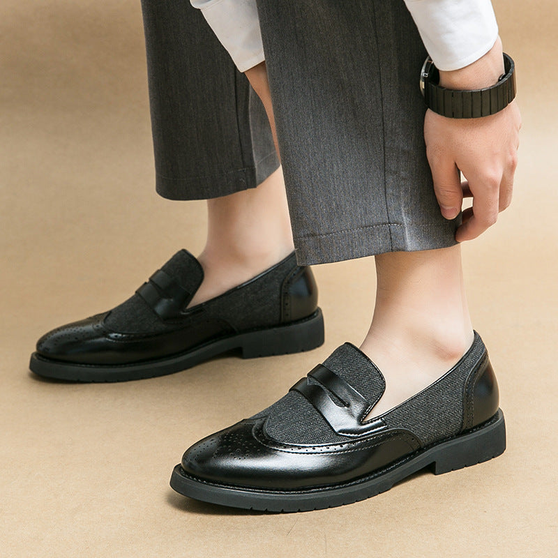 Damen Loafers Elegante Schuhe mit Struktur Obermaterial