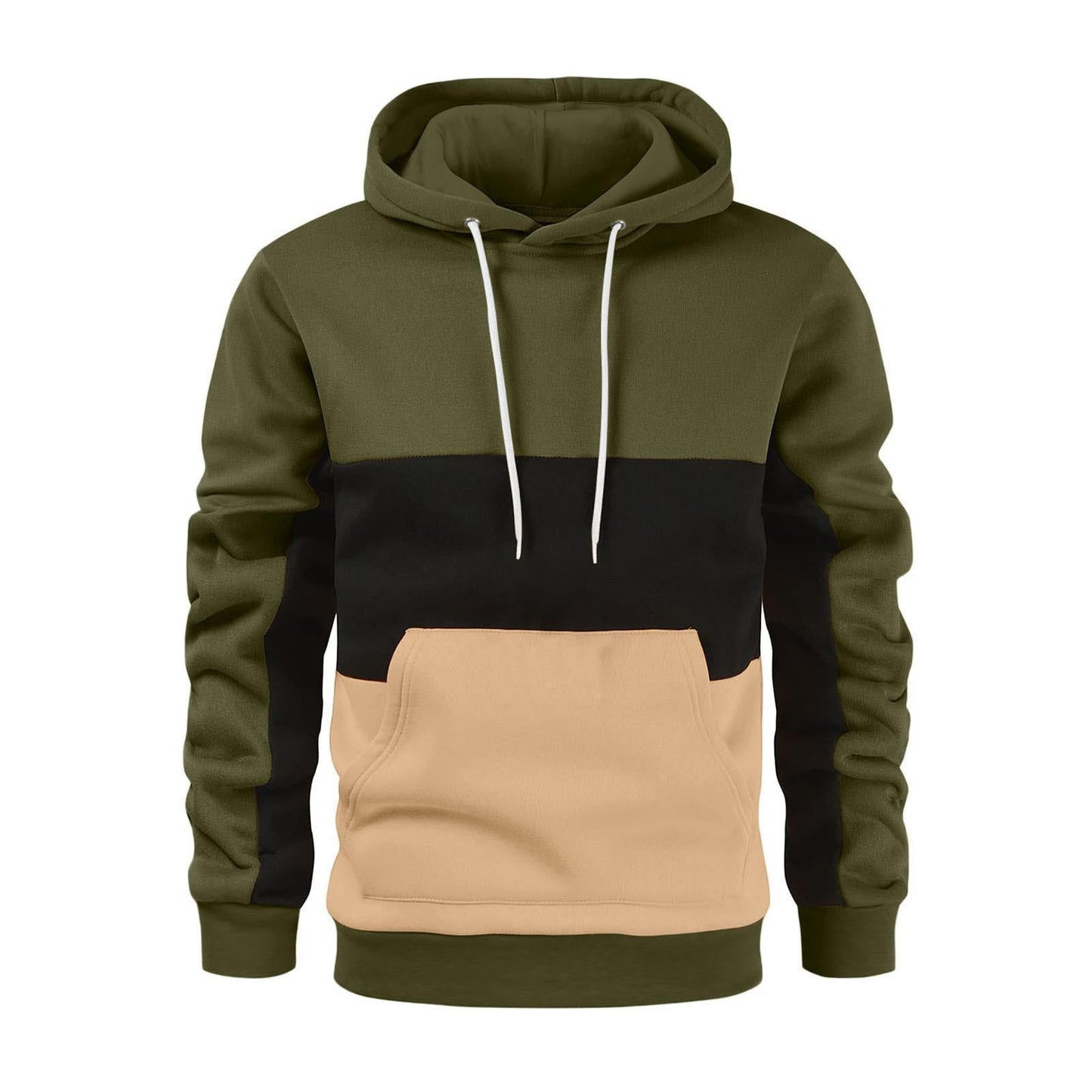 Herren Kapuzenpullover Modern mit Kontrastfarben