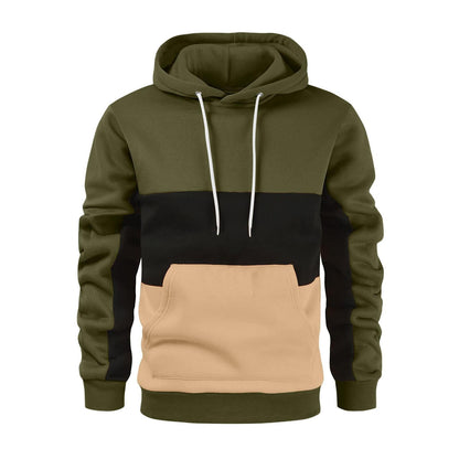 Herren Kapuzenpullover Modern mit Kontrastfarben