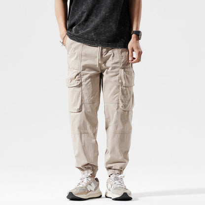 Herren Jogginghose Bequem Cargo Style Gummibund