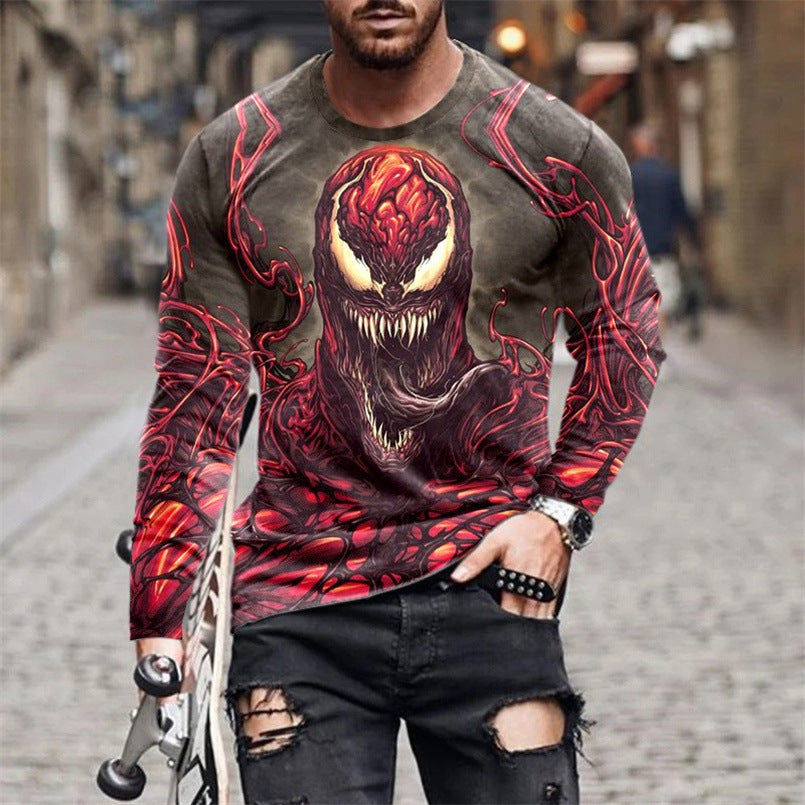 Herren T-Shirt Langarm Venom Design Berlin Style - BerlinGlamour