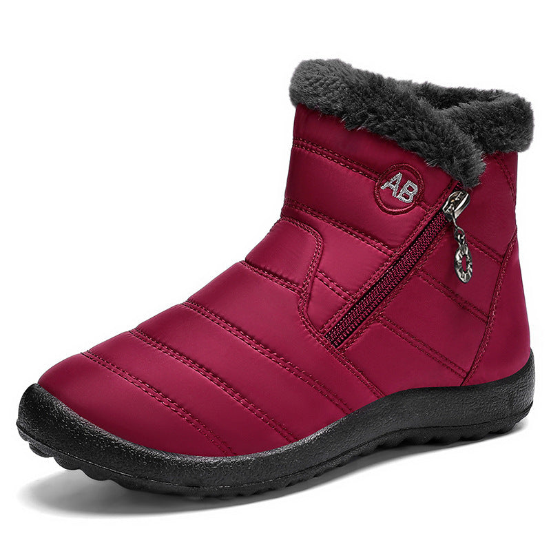 Damen Winterstiefel Isoliert Rutschfest Mit Reißverschluss