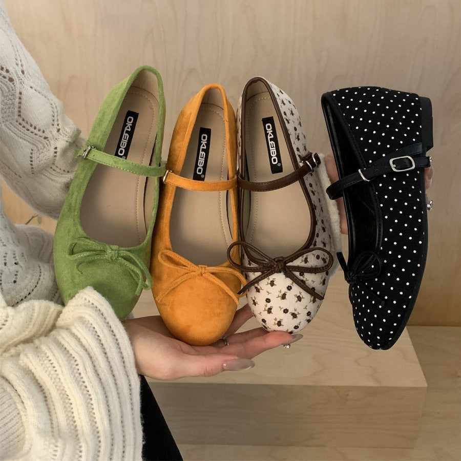 Damen Ballerinas Blumenmuster Sommer Mode Schuhe - BerlinGlamour