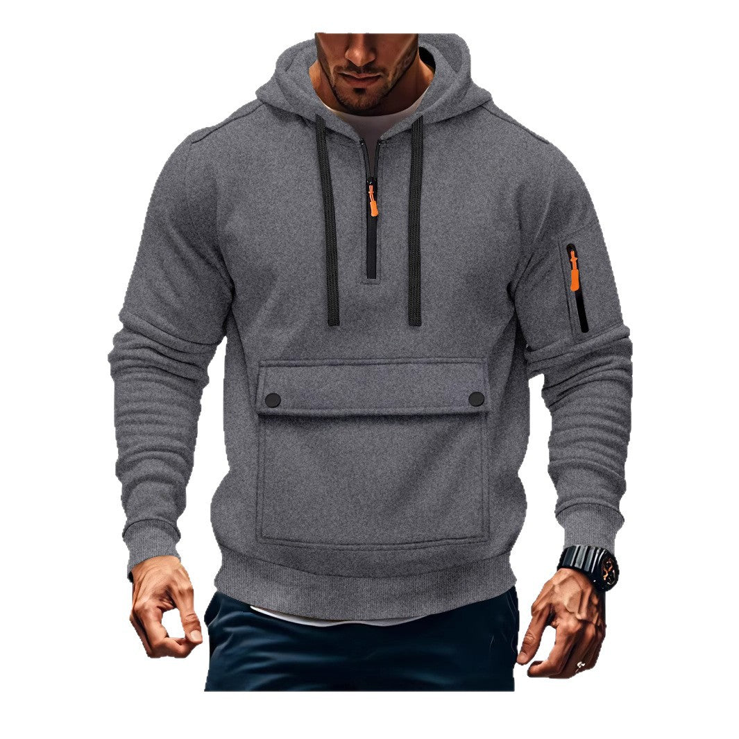 Herren Kapuzenpullover Lässig mit Taschen Größe XL