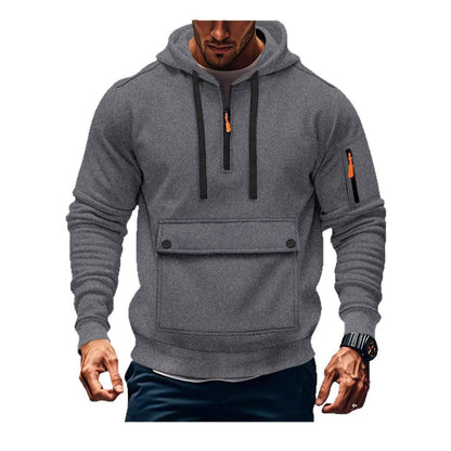 Herren Kapuzenpullover Lässig mit Taschen Größe XL