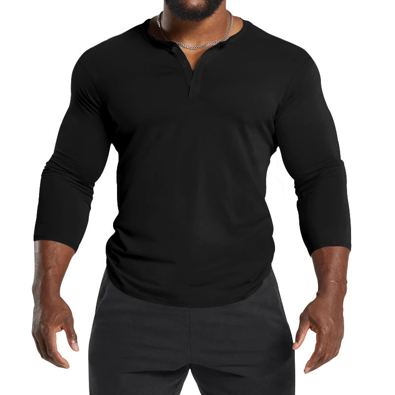 Herren Langarm T-Shirt atmungsaktiv Komfort Schnitt