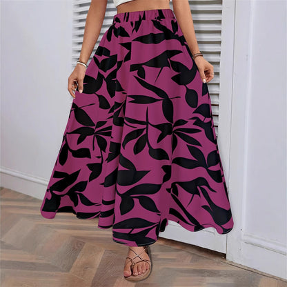 Damen Maxirock Florales Muster Sommerkleid