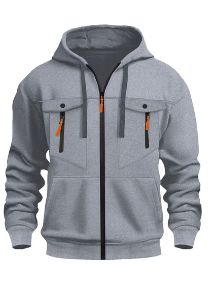 Herren Kapuzenjacke Functional mit vielen Taschen Modern