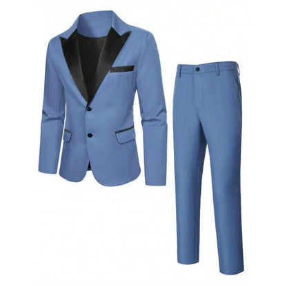 Herren Smoking Anzug Set Elegant Schwarzes Gala-Outfit