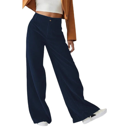 Weite Damen Stoffhose Elegant Mit Taschen Damenmode
