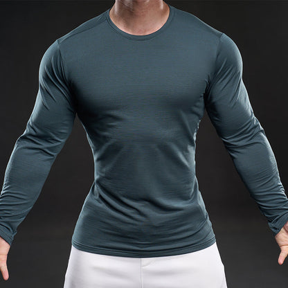 Funktionsshirt Herren Langarm Sportlich atmungsaktiv