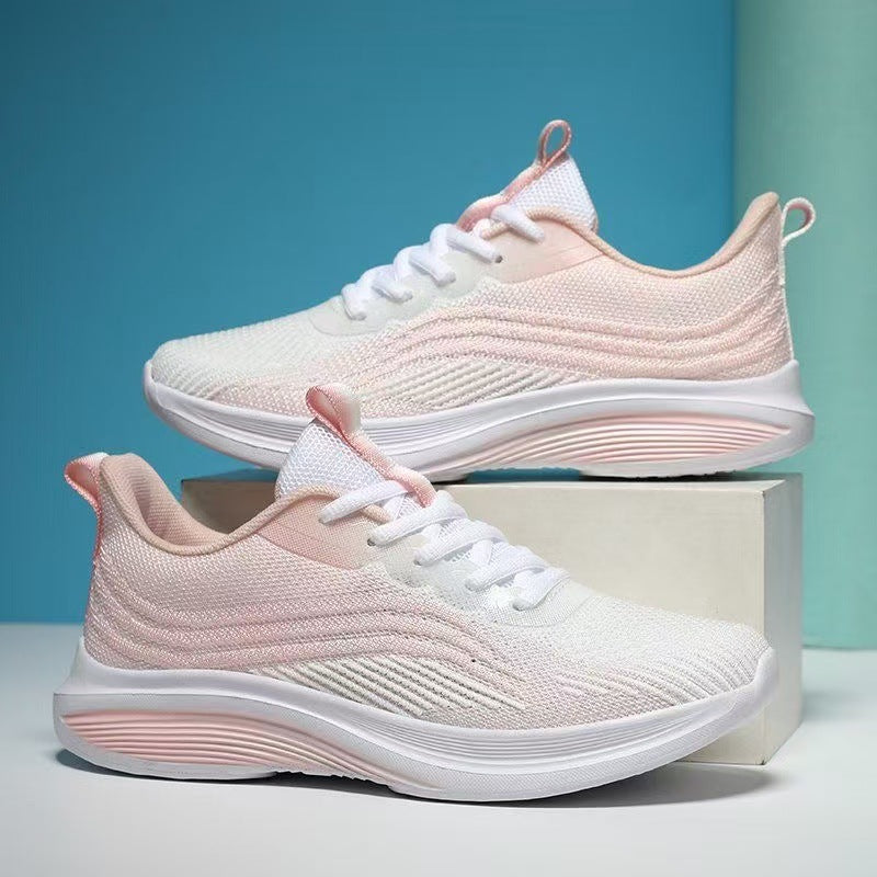 Damen Sneaker Leicht Fitnessschuhe Atmungsaktiv