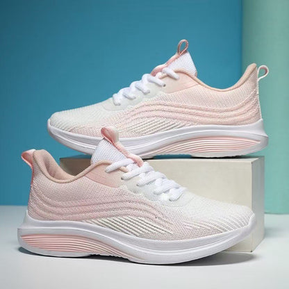 Damen Sneaker Leicht Fitnessschuhe Atmungsaktiv